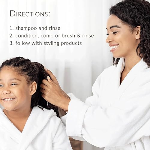 Miniatura 6 de Mixed Chicks Acondicionador suave para niños con aceite de semilla de cártamo para cabello suave y manejable, 8 onzas líquidas