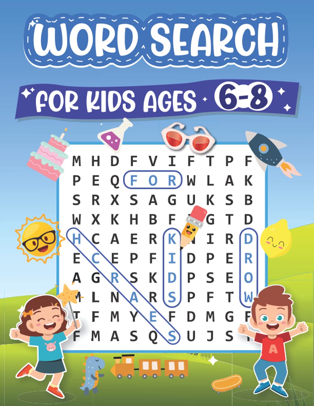 Word Search for Kids Ages 6-8: 100 Fun Word Search Puzzles for Kids 6-8 | Kids Word Search Puzzle Book ages 4-6 & 6-8 | Words Activity for Children | Improve Vocabulary | Large Print