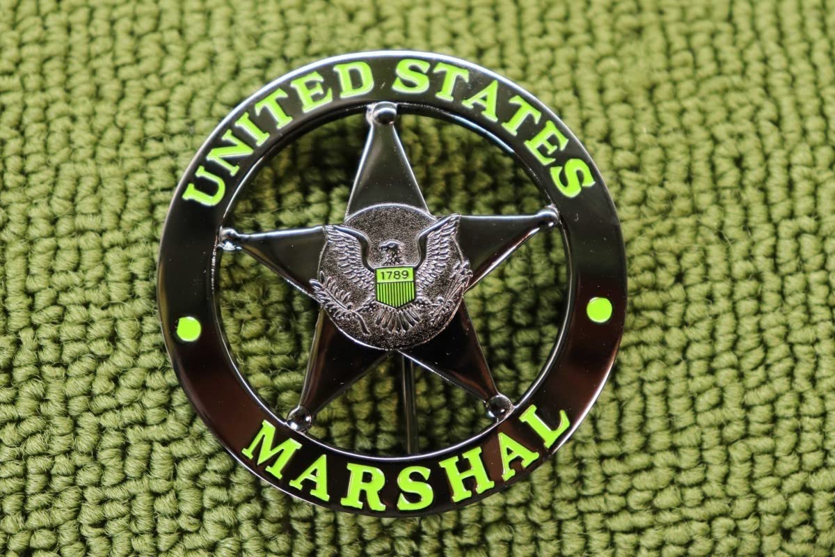 Amazon.co.jp: レア色 USMS US MARSHAL USマーシャル バッジ バッヂ 