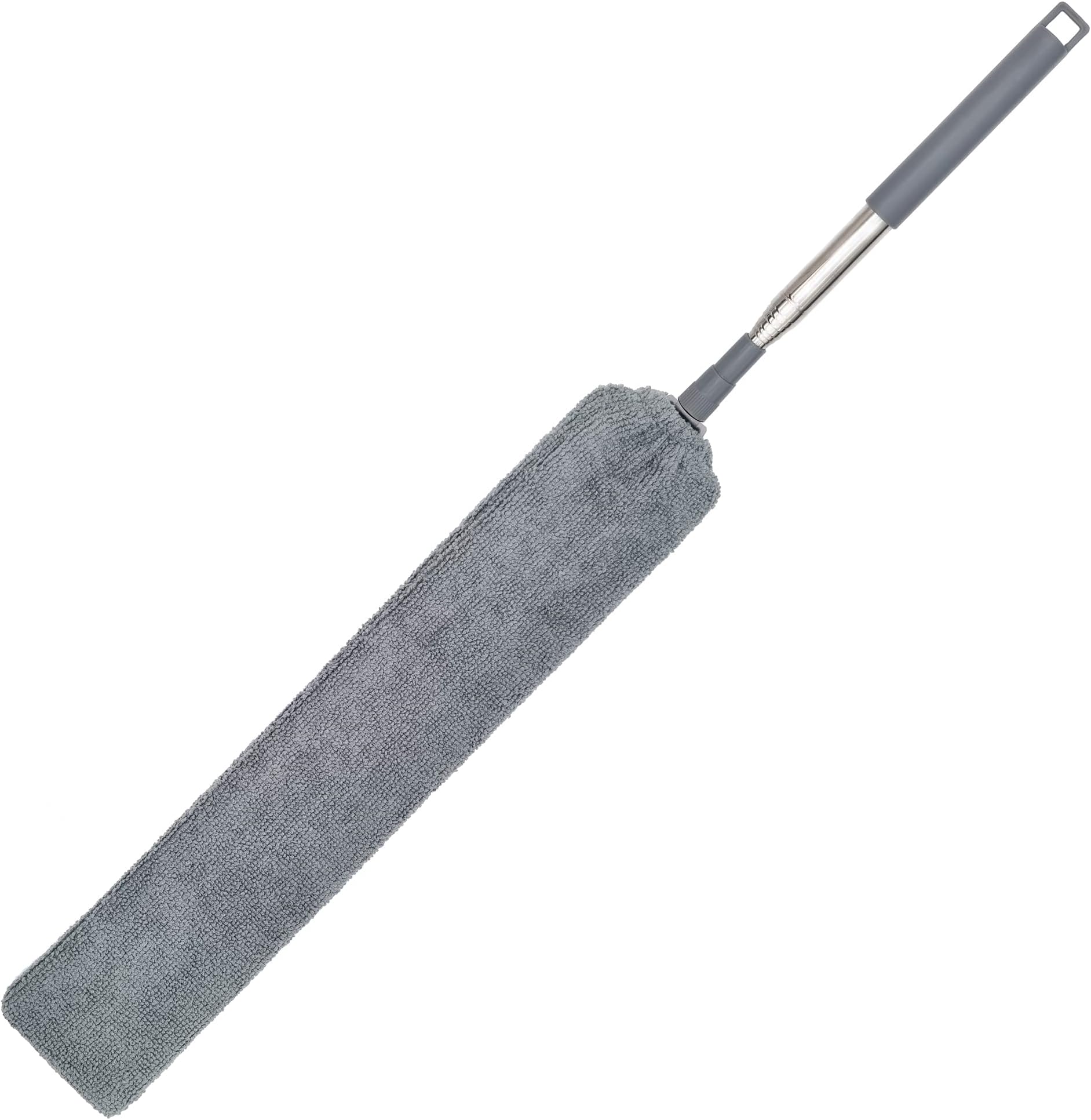 Upgraded Under Appliance Cleaning Gadgets, Microfiber Gap Duster, with Extendable Pole 38-55 Inches, Suitable for Underneath Cleaning of Furniture, Fridges, Couch, Stove, Bed