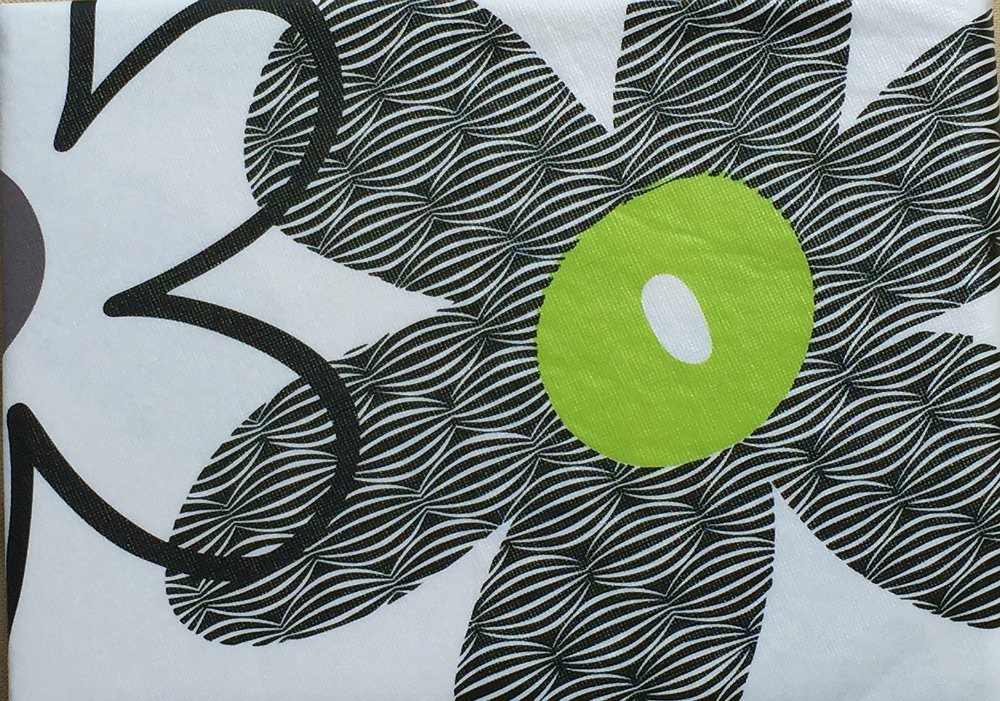 Vinyl Felt Backed Tablecloth, Thicker, Last Longer, Stain Resistant for Indoor and Outdoor - Flower Power Green (60 x 84)