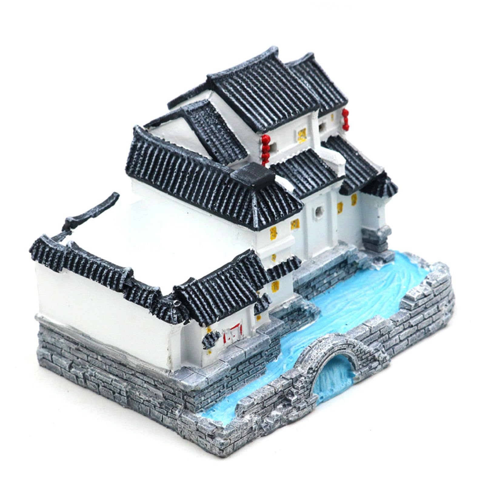 Villas décors résine aquarium pour résoudre le manque de cachettes