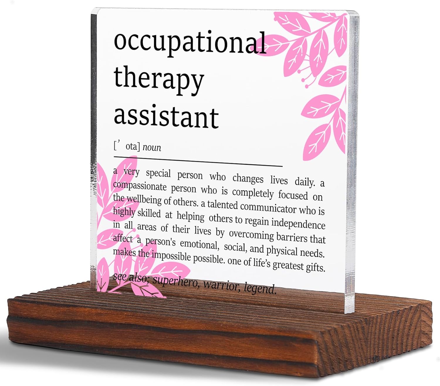 Appreciation Gifts for Occupational Therapy Assistant Clear