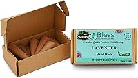 Vista 43 de Bless International Cedro 100% natural - Conos de incienso hechos a mano, sumergidos a mano, orgánicos, sin productos químicos para purificación