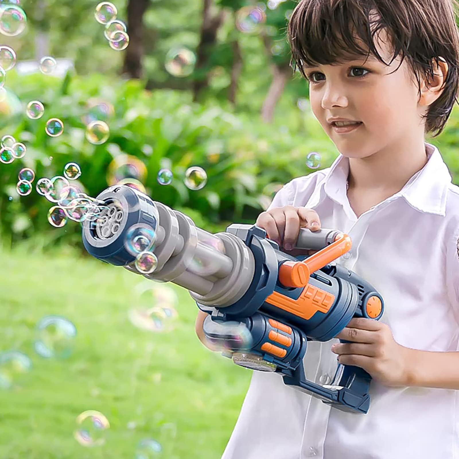 HomilyBubble Machine, Bubble Gun, Party Favor Summer Toys for Kids Ages 1-3-4-5-8-12