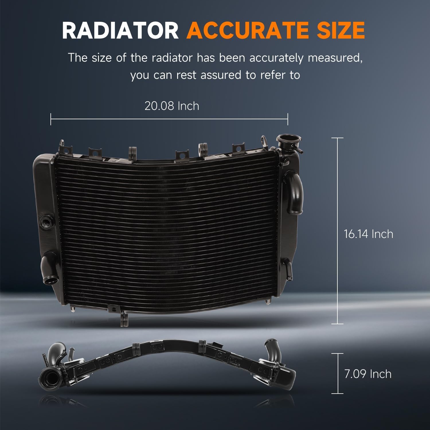OCPTY Auto Parts Radiator Replacement for 1998-2003 for Kawasaki for Ninja ZX9R