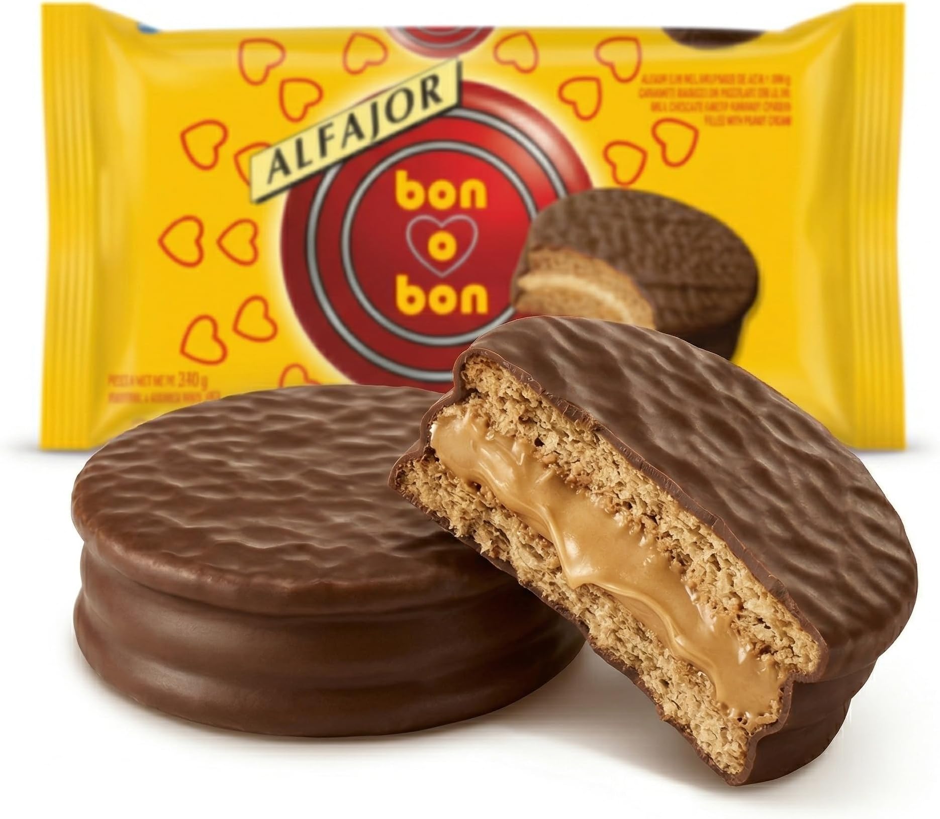 Milk Chocolate Alfajores 6 Cookies Per Package