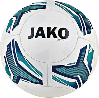 JAKO Lightball Match 2.0 - Balones de fútbol, Color Blanco/Turquesa/Azul Marino, 350 g, 5
