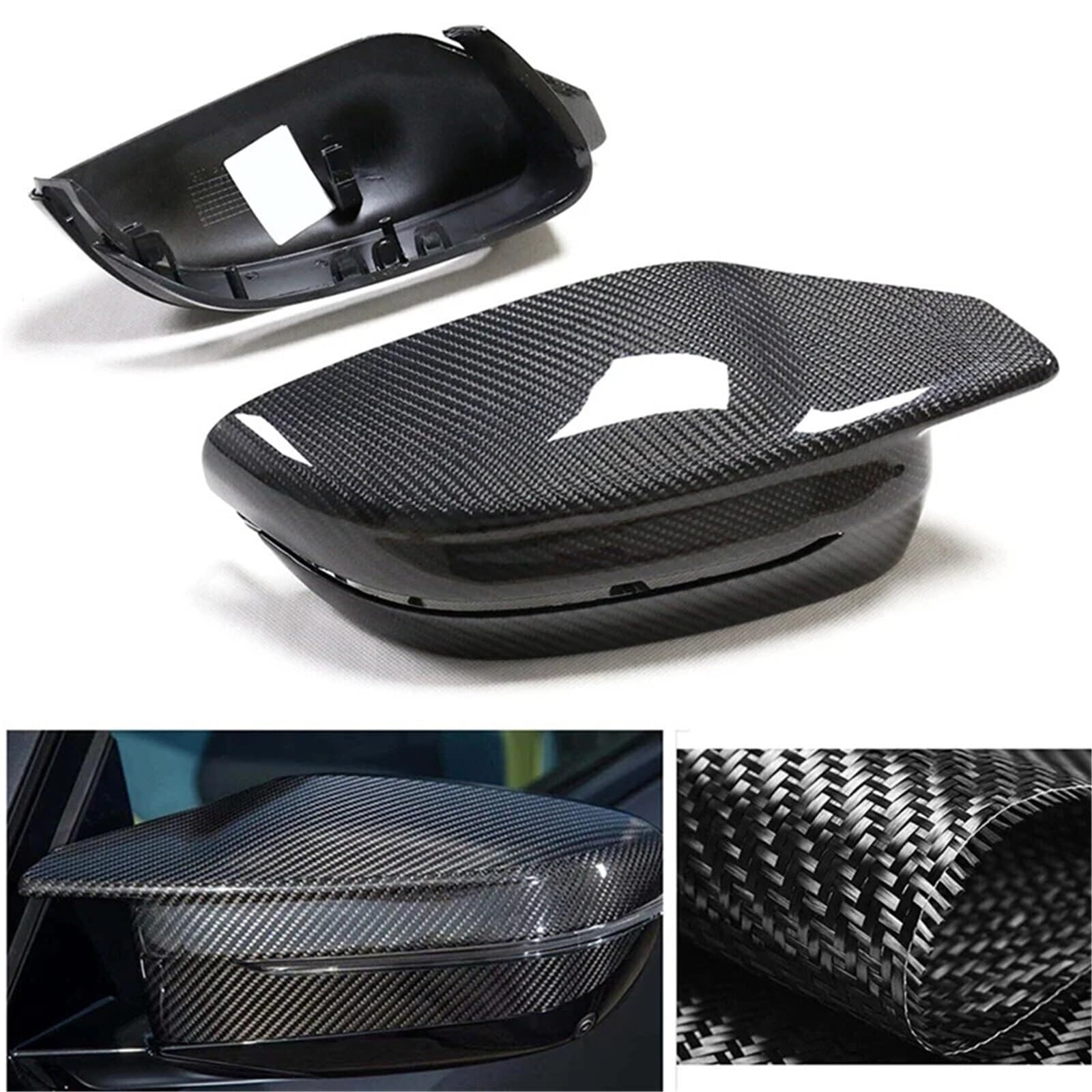 Auto Spiegelkappen Für M3 M4 G80 G82 G83 2021 2022 2023 | Auto Carbon Rückspiegel Abdeckung Trim Rückspiegel Gehäuse