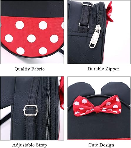 Miniatura 5 de Lindo bolso cruzado para niñas pequeñas, con dibujos animados, mini ratón, bolso cruzado de viaje para bebés pequeños