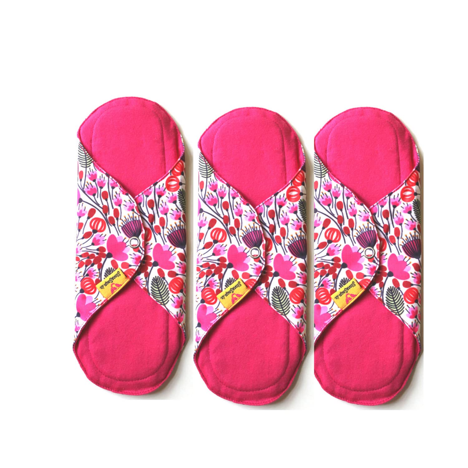 Stonesoup Petals Mandya Classic Reusable Washable Cloth Sanitay Pads- Set of 3