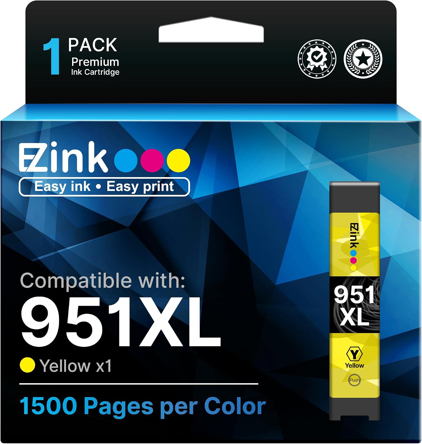 E-Z Ink Compatible Ink Cartridge Replacement (1 Yellow)
