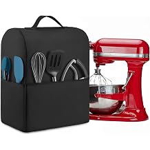 Stand Mixer Dust Cover Compatible with KitchenAid 6/7/8 QuartBlack