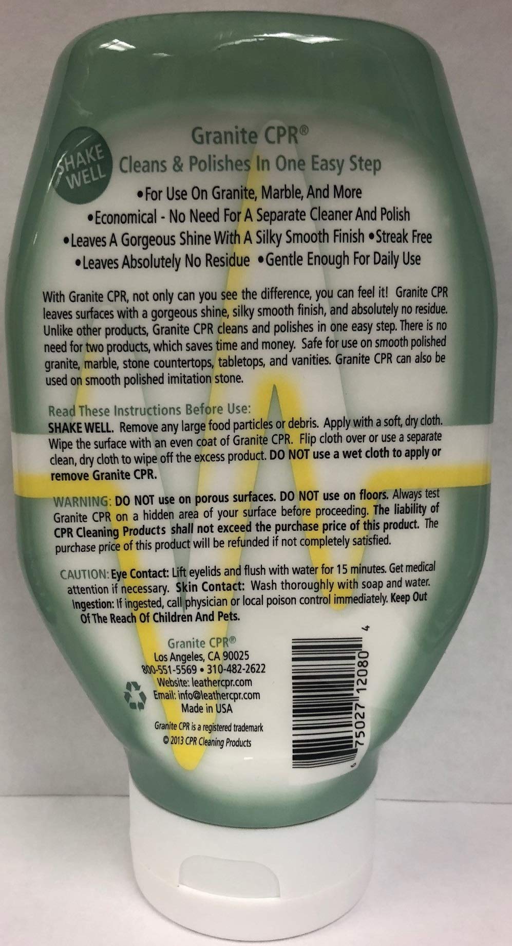 Buy Granite CPR Cleaner & Polish (18 oz.) Can Be Used Daily On