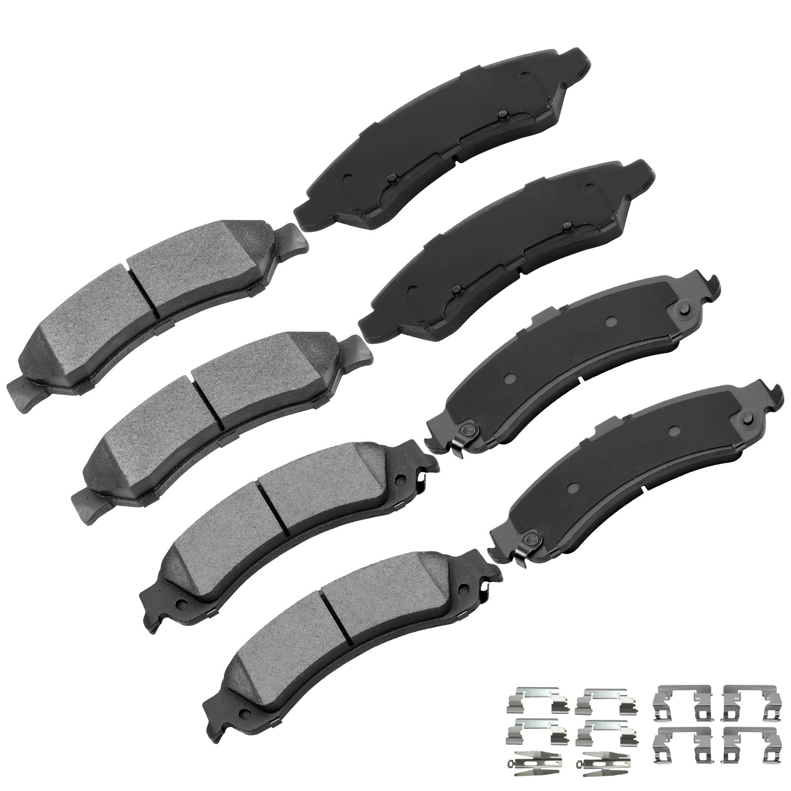 cciyu D1092 D834 Front &amp; Rear Ceramic Brake Pads Set For Chevy Astro,Avalanche,1500,Silverado,1500,Suburban,1500,Tahoe,03-05 For GMC Safari,99-07 For GMC Sierra,1500,00-02 For GMC Yukon,Yukon XL,1500