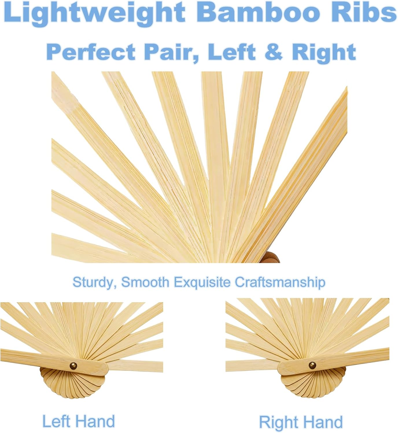 Silk Dance Fans for Women Belly Dance Fans, Bamboo Handle, 2Pcs Yellow-Red