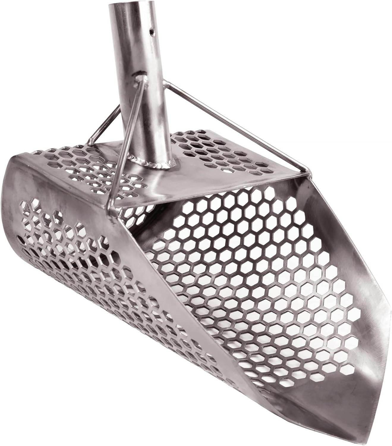 CooB ProSeries Sand Scoop Metal Detector Tool Shark v10, Stainless Steel Shovel Scoop for Metal Detecting, Treasure Hunting Metal Detecting Scoops