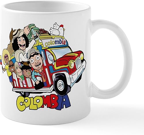CafePress Colombian Chiva Mug Taza de café de cerámica de 11 oz (11.0 fl oz)