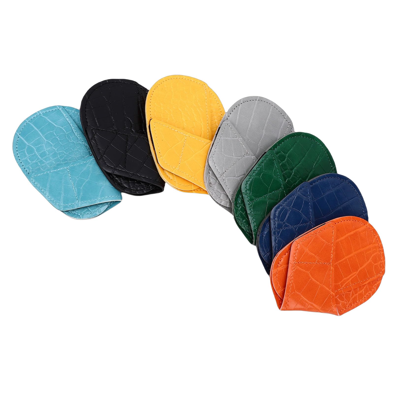 7-teiliges Set mit Magnetischen Schlägerkopfhüllen aus Eisen, Schutzhüllen aus PU-Leder mit Kratzfestigkeit und Belüftungsdesign für Golfschläger