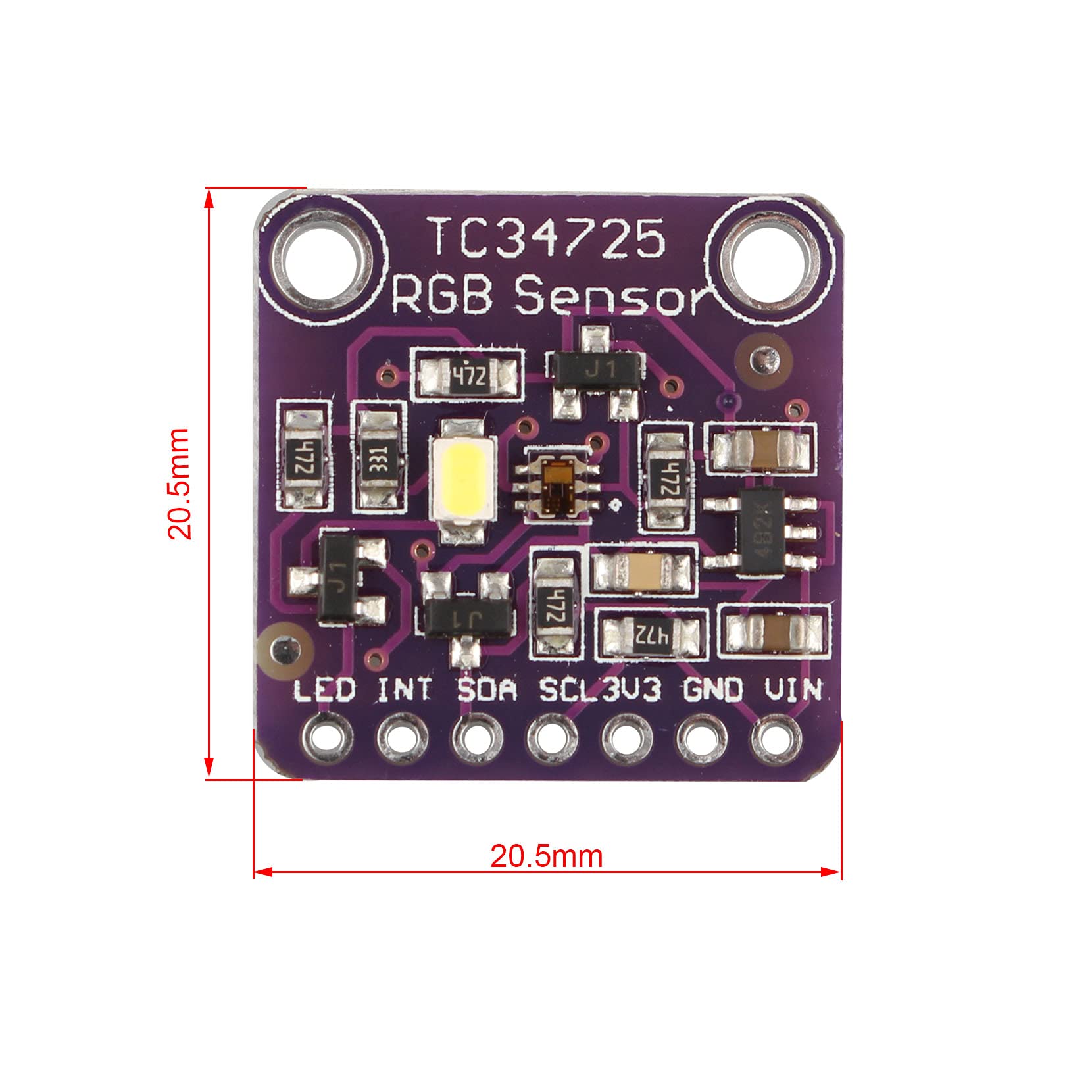 WaveShare TCS34725 Sensore di colore RGB I2C - acquista su