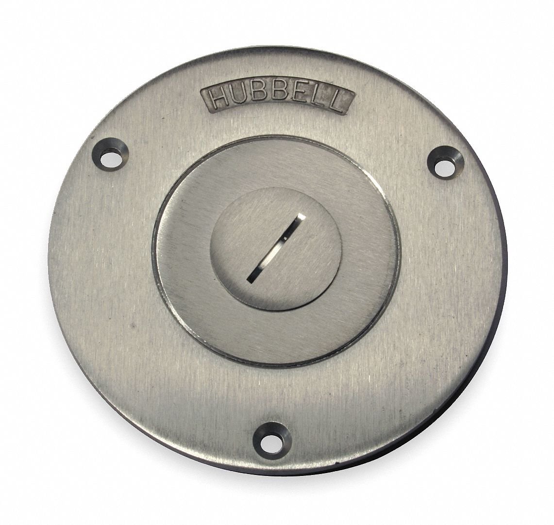 Floor Box Cover, Round, 1/4 in.