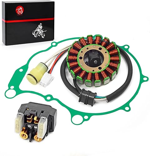 Miniatura 2 de Kit de juntas de cubierta de relé de estator y arrancador compatible con Yamaha Raptor 660 660R 2001 2002 2003 2004 2005 5LP-81410-02-00