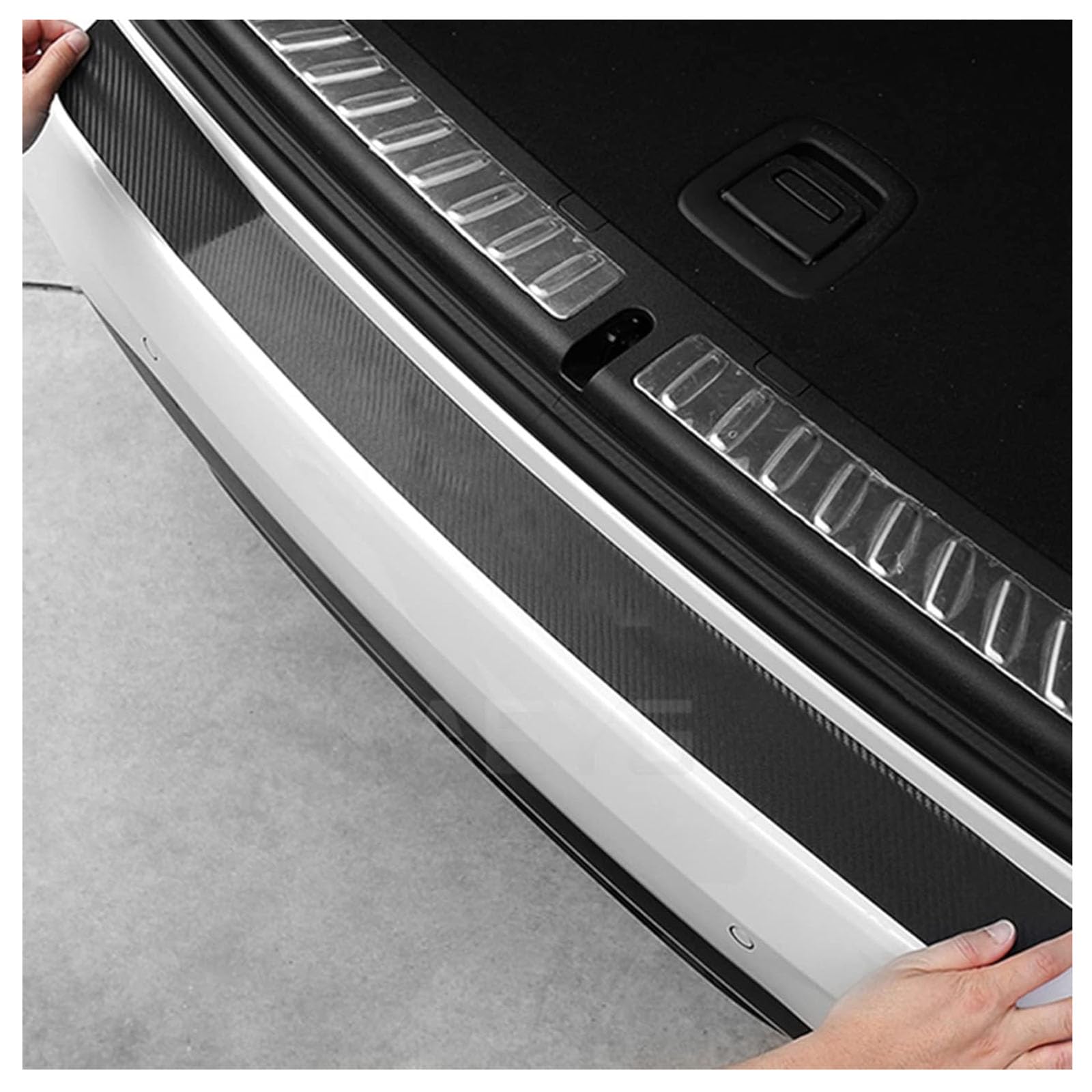 WELYSYSB Car Rear Bumper Protector, For Fiat 500 2007-