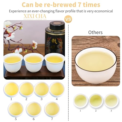 Miniatura 5 de XIXICHA Anxi Tie Guan Yin Oolong Té Tieguanyin Té Hierro Diosa Oolong Té de larga duración Orquídea Fragancia Té Chino Premium Té Oolong de Alta