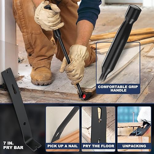 Miniatura 6 de Juego de 4 barras de palanca de indexación (8, 10 y 16 pulgadas), barra de palanca plana resistente de 7 pulgadas y 3 tornillos, juego de barra de