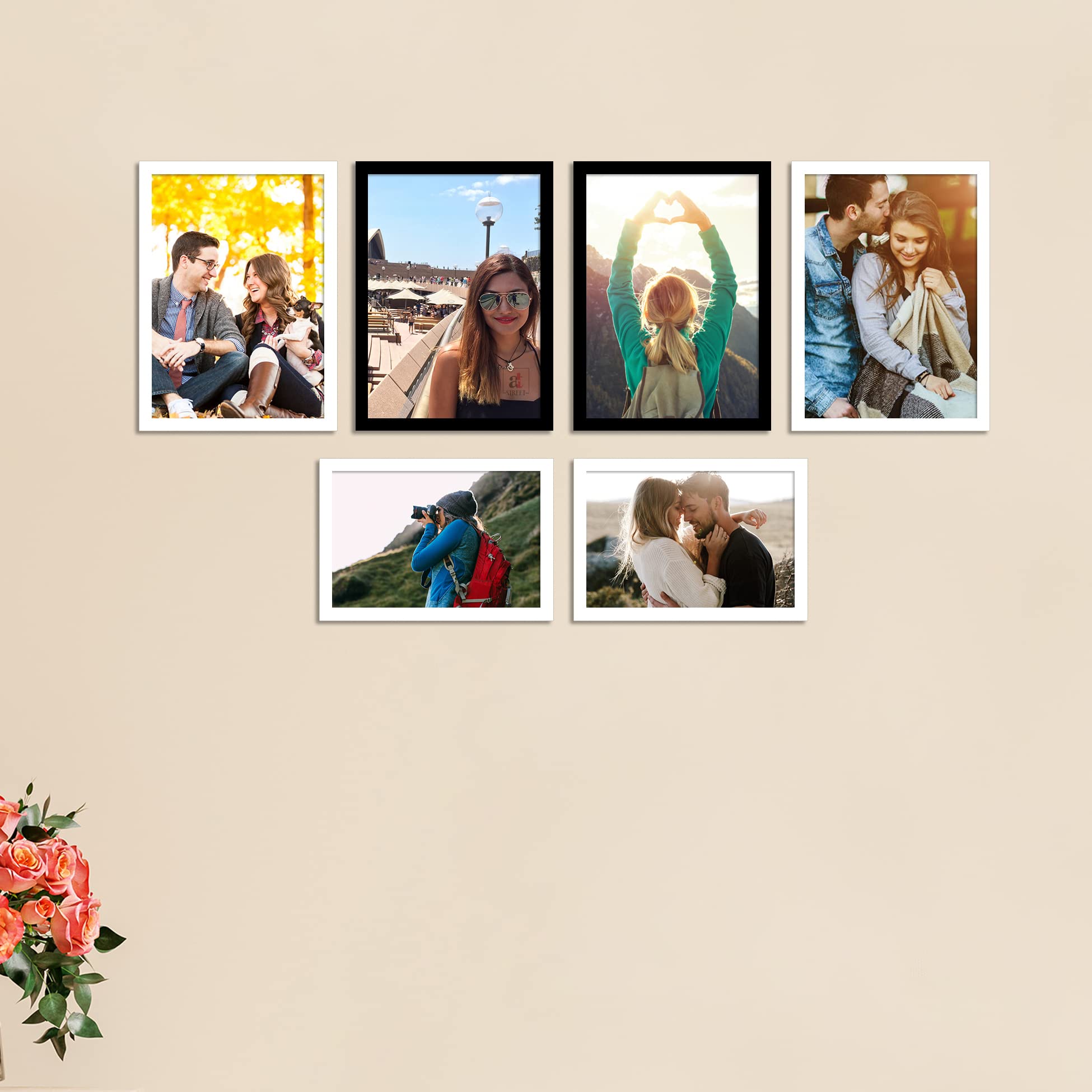 Amazon.co.jp: Art Street Bristol Synthetic Wood Wall Photo Frame 