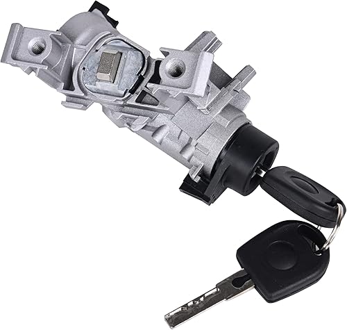 Miniatura 4 de Cilindro de bloqueo de interruptor de encendido compatible con Audi A3 Volkswagen VW Golf Jetta Passat Tiguan reemplaza 1K0905851B +1K0905865 con