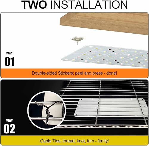 Miniatura 3 de DOMMIA Luz de crecimiento, panel ultrafino de 20 W para plantas de interior, alto PPFD espectro completo, regulable, temporizador de 6/12/16 horas