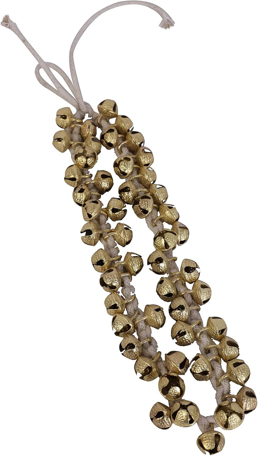 Indian Classical Kathak Ghungroo Pair 16 No. Big Bells Tied with Cotton Cord For Anklet Musical Instrument From India Dance Accessories (50-50)