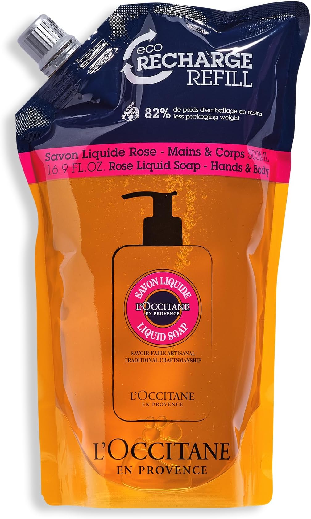 Eco Refill Pack Shea Liquid Soap Rose 500 ml