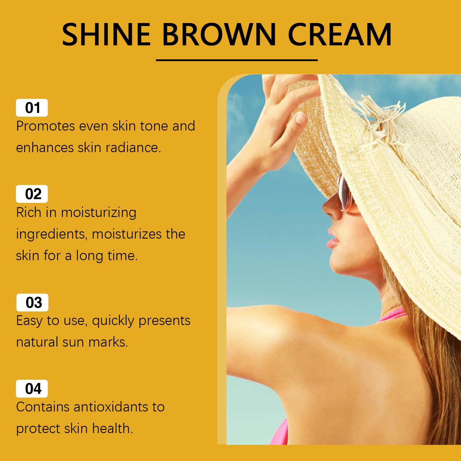 Krem wzmacniający ciemną opaleniznę z bronzerem – Intensywny krem ​​do opalania z olejkiem marchewkowym i masłem shea – Naturalne masło do opalania z bronzerem, 100g Nawilżający balsam (8 pudełek)
