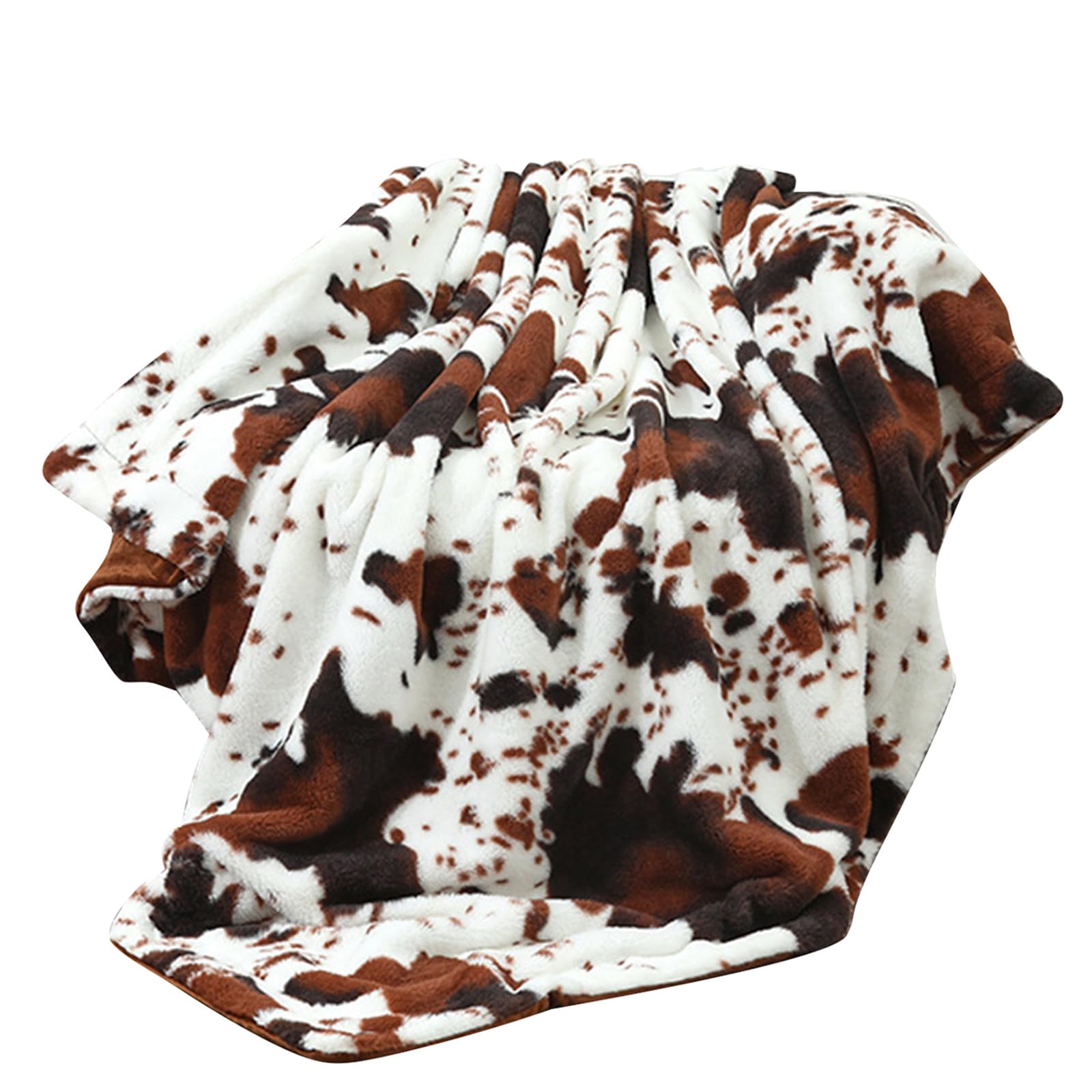 Tsophreniq Cow Print Blanket Throw Blanket Couch Sofa Bed Fleece Soft Blankets Plush for Adults Kids Plush Throw Bed Sofa