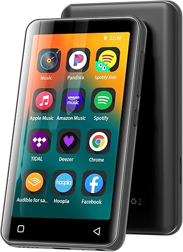 Reproductor de MP3 con Bluetooth y WiFi de 80 GB, reproductor de MP3 innioasis para niños con Spotify, Spotify Kids, Pandora, Tienda Music,