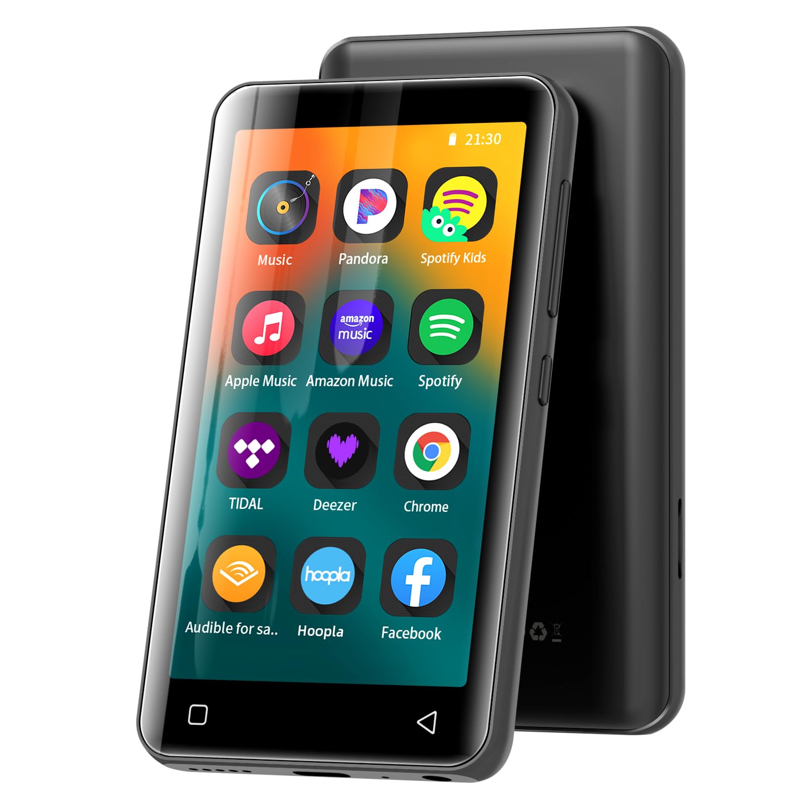 grey 4 inch touch screen mp3 player with bluetoothwifi