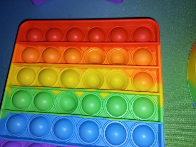 Yeefunjoy Set De 12 Pop It Luminosos – Pulseras De Burbujas Sensoriales Para Aliviar El Estrés, Ideales Para Niños Y Adultos Con TDAH, Autismo O Ansiedad