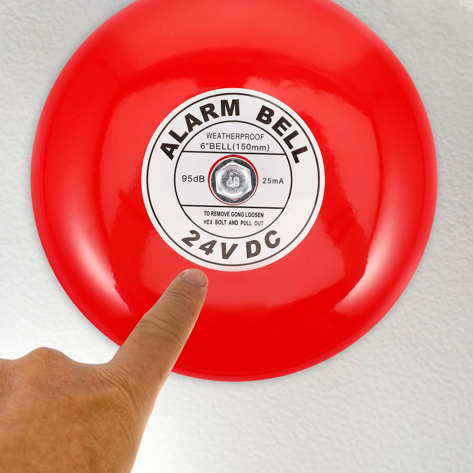 BESTYASH Campanello a Corrente 24v in Ferro Installazione Facile per Emergenze e Ascensori, Allarme Versatile per Sicurezza Interna