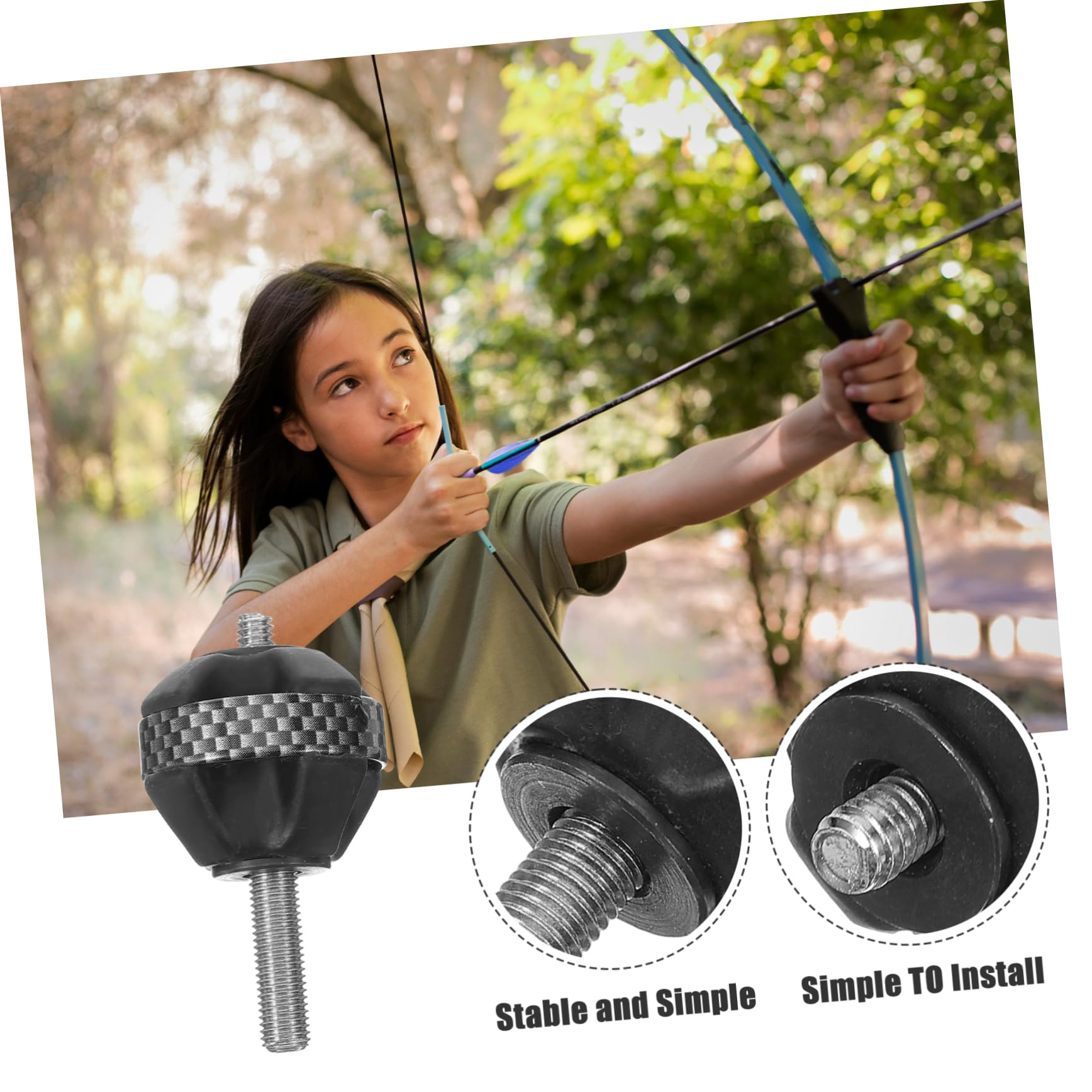 SUPVOX Rubber Stabilizer Coil Shock Absorber Vibration Dampening Stabilizer for Enhanced Accuracy and Durability Shooting Sports