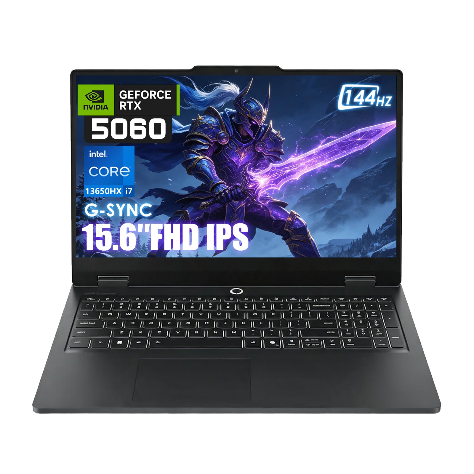 Lenovo LOQ Gaming Laptop, NVIDIA GeForce RTX 5060, Intel Core i7-13650HX, 15.6" FHD IPS 144Hz Display, 16GB DDR5 RAM, 1TB PCIe SSD, Wi-Fi 6, G-SYNC, Windows 11 Home, Eclipse Black