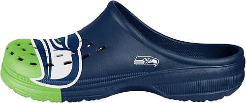 Miniatura 202 de FOCO - Sandalias de agua de jardín con logotipo de equipo de la NFL, para hombre Camuflaje tonal,logotipo grande de bloque