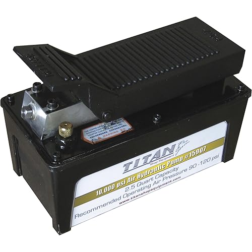 AME INTL 3,900 PSI 2.5 Quart Titan Air Hydraulic Pump with Aluminum Reservoir (15907)