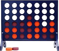 Vista 13 de Tailgating Pros Cuatro en una fila de color azul marino premium con funda de transporte - Juego de patio al aire libre de gran tamaño Jumbo