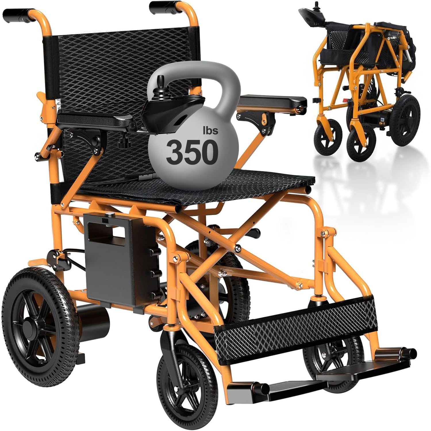 Hassky Electric Wheelchairs for Adults, Foldable Power Wheelchairs