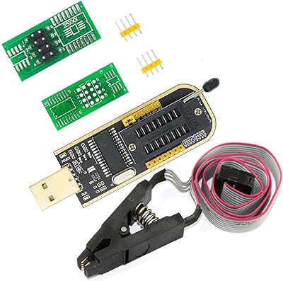 USB Programmer CH341A 24 25 Series Flash Module with SOIC8 SOP8 Test Clip Flash IC Clips Socket Adpter Programmer BIOS