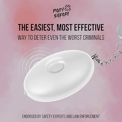 Miniatura 2 de PainSafari - Llaveros de seguridad de alarma personal para mujeres y hombres | Sirena de seguridad de 125 dB | Herramienta de seguridad de