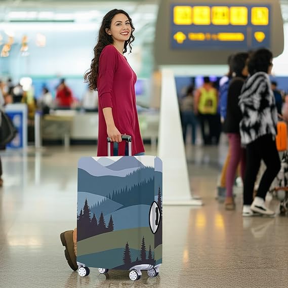 AMM Luggage Covers for Suitcase Tsa Approved, Suitcase Covers Protector Fit for Luggage 24-26 Inch Elastic