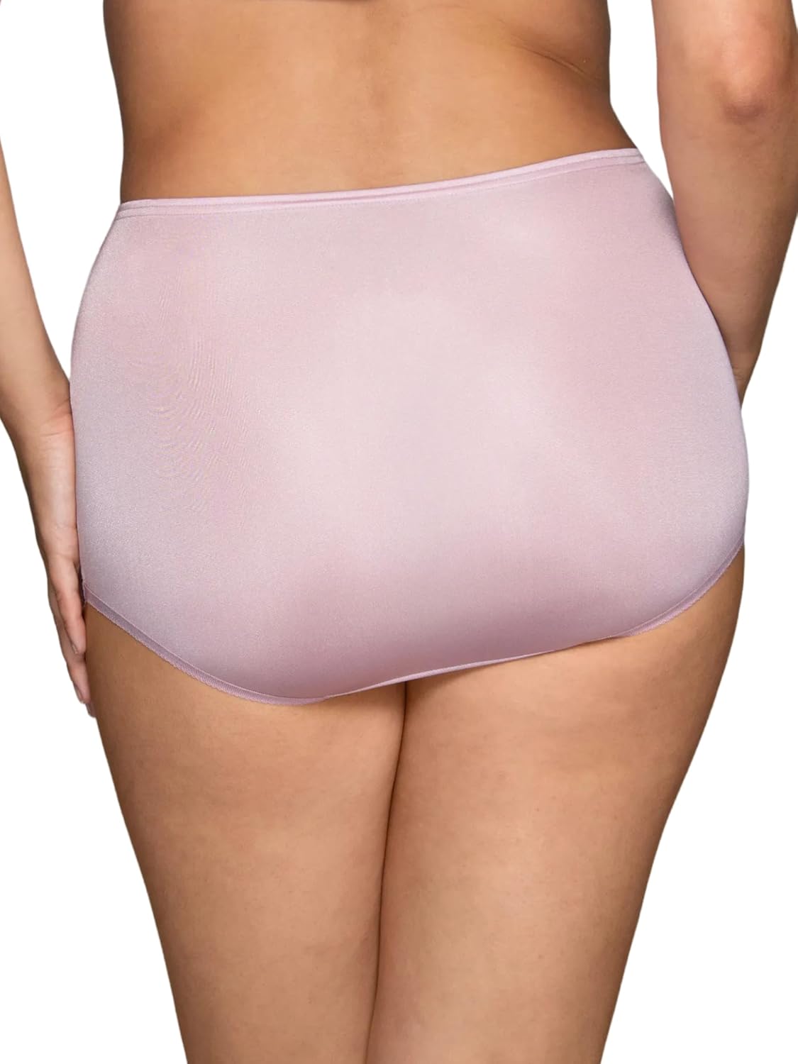 Vanity Fair Women's High Waisted Underwear, Full Coverage Ladies Panties, Perfectly Yours Briefs, Nylon Lace - Poetic Purple/Plum Gorgeous/Star White, 10 - Image 4